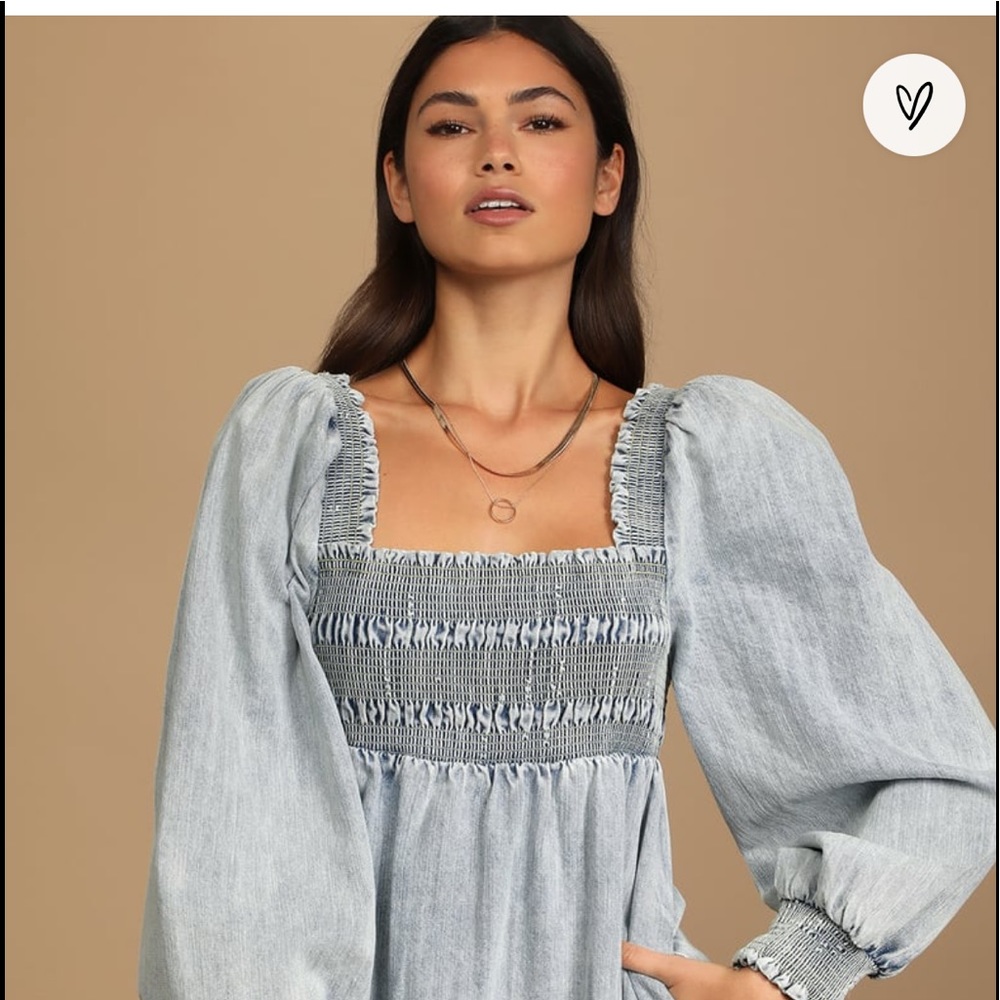 Lulus denim dress size M